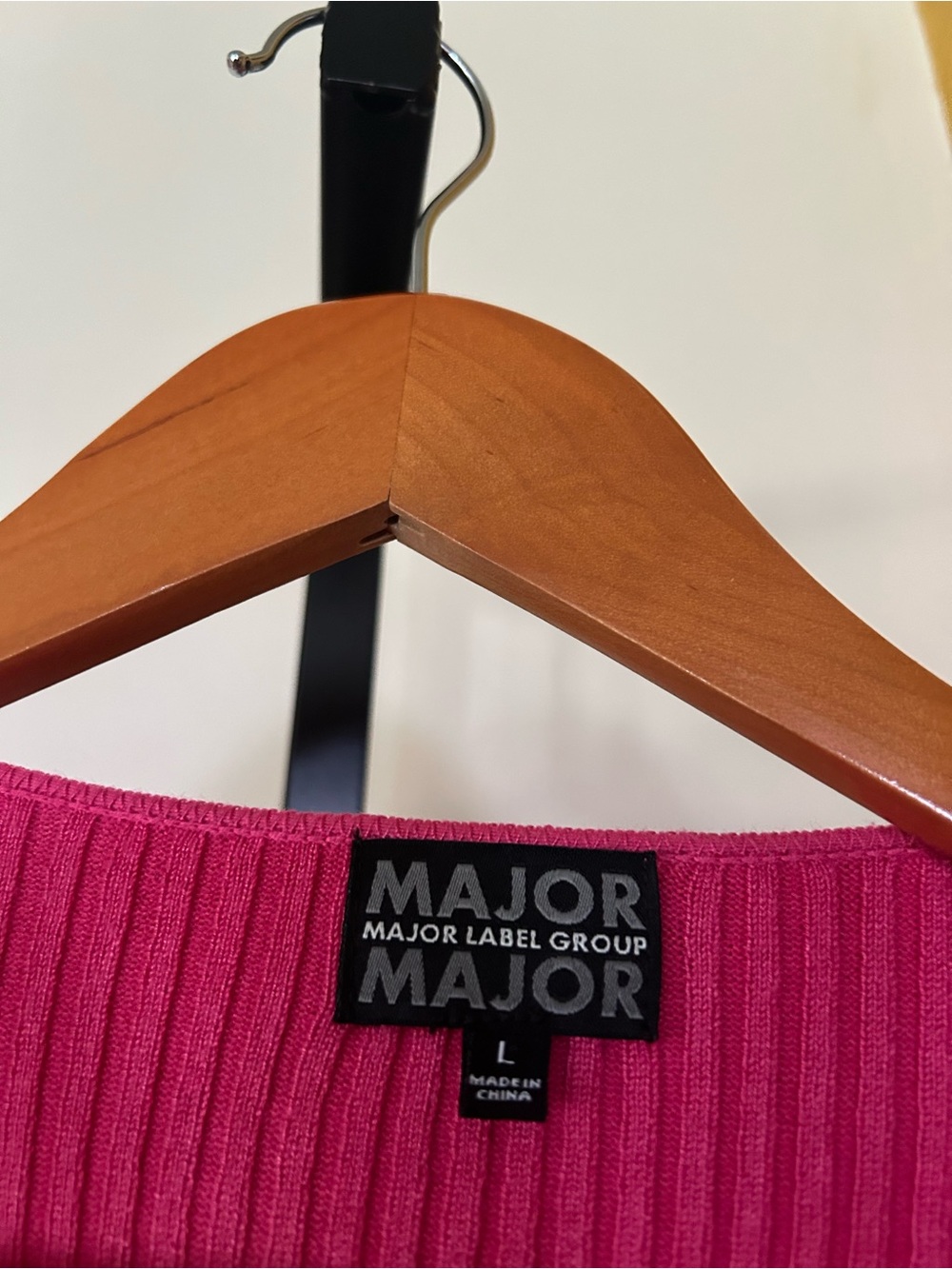 Major Label Group Ruffle Cardigan Sweater Hot Pink Barbiecore Mean Girls Large - Picture 3 of 6